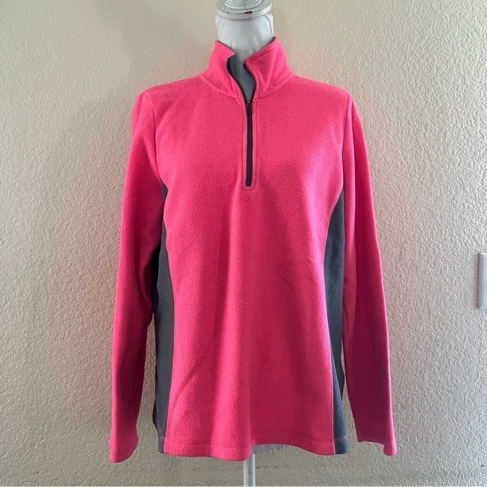 Tek Gear Fleece Quarter zip sweater jacket Size XL